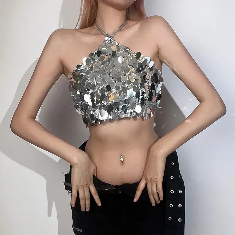 Sexy Sequined Backless Vest for Women 2023 - Image 4
