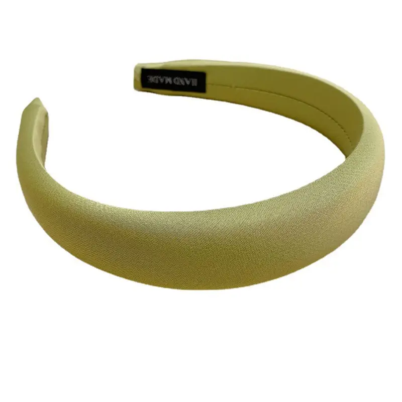 Red Satin Hairband for Women Spring Summer High Cranial Top Wide Edge Sponge Headband - Image 16