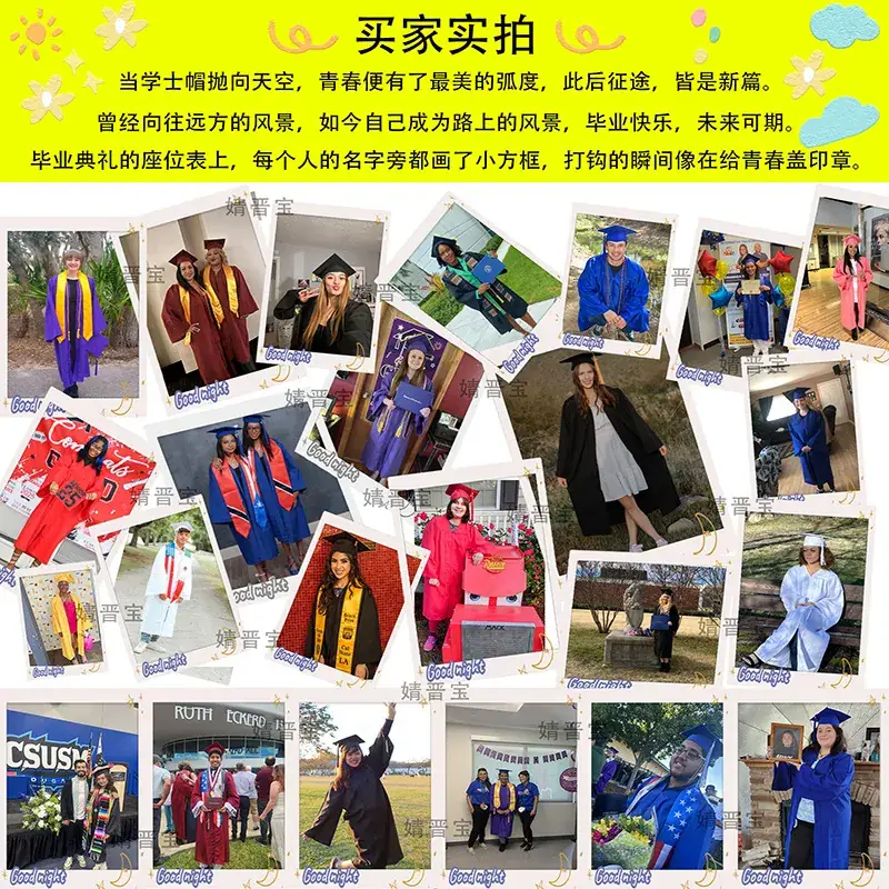 2025 Cross-Border Bachelor's Graduation Photo Dress with Shawl - Image 15