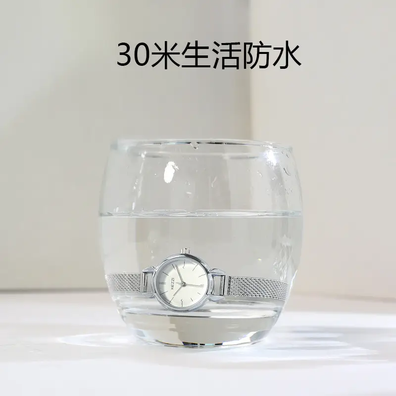 Women's French Style Light Luxury Watch with Mesh Band - Image 6