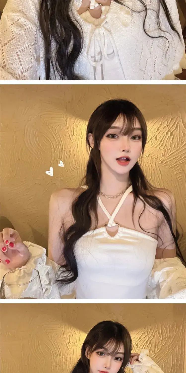 Pure Lust Style Knitted Shawl Suspender Top for Women — feature 1