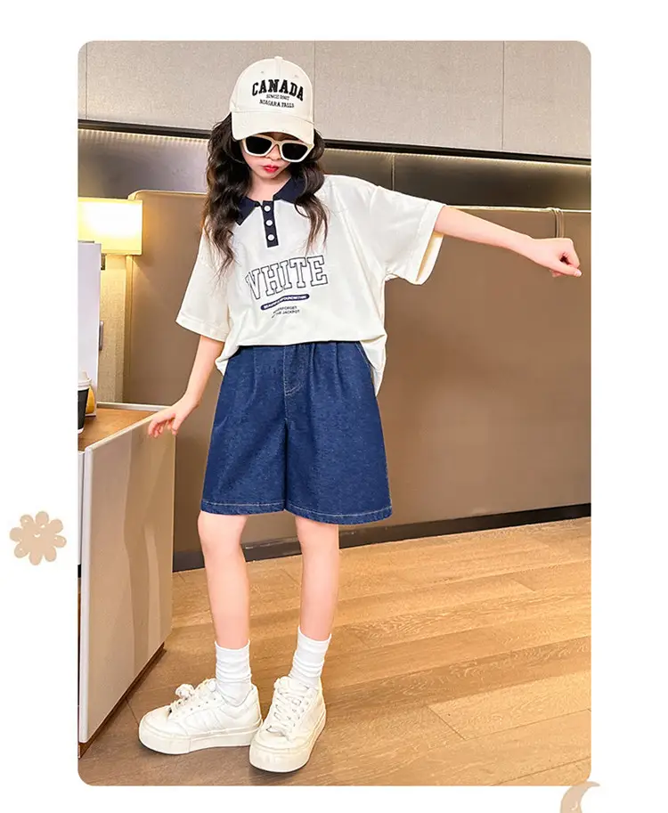 2025 Summer Korean Style Girls Shorts Set Medium Large — feature 16