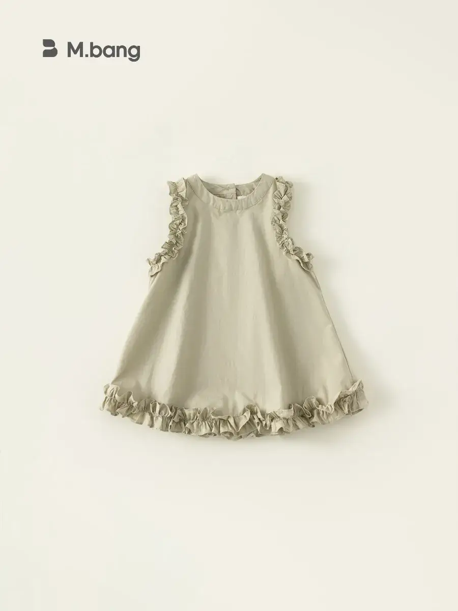 Pink Fungus Lace Vest Dress for Baby Girl Summer - Image 24
