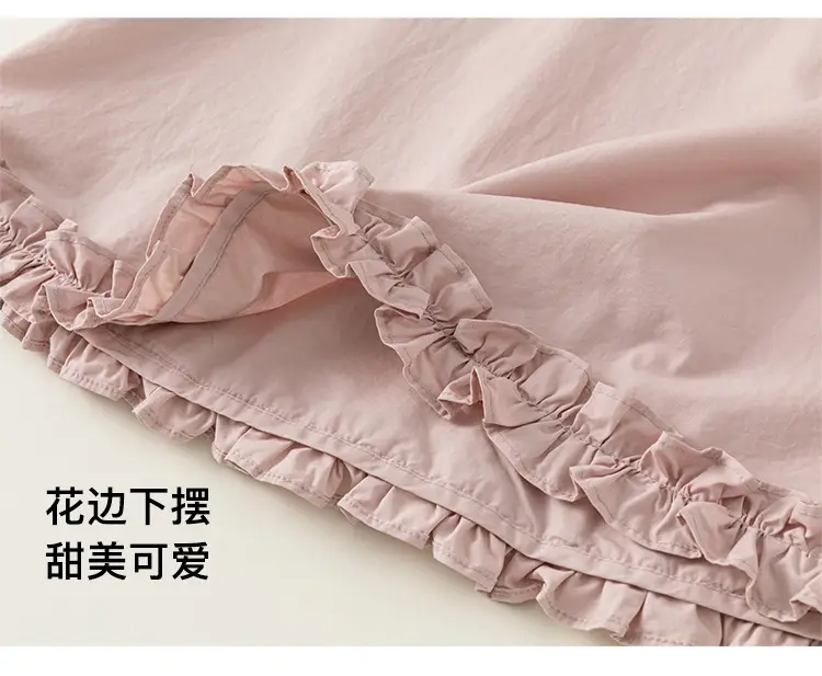 Pink Fungus Lace Vest Dress for Baby Girl Summer — feature 11