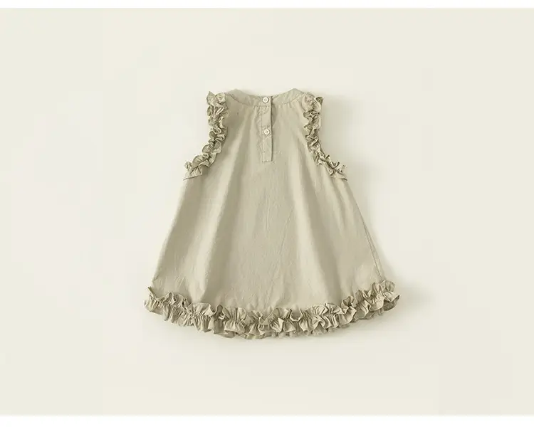 Pink Fungus Lace Vest Dress for Baby Girl Summer — feature 19