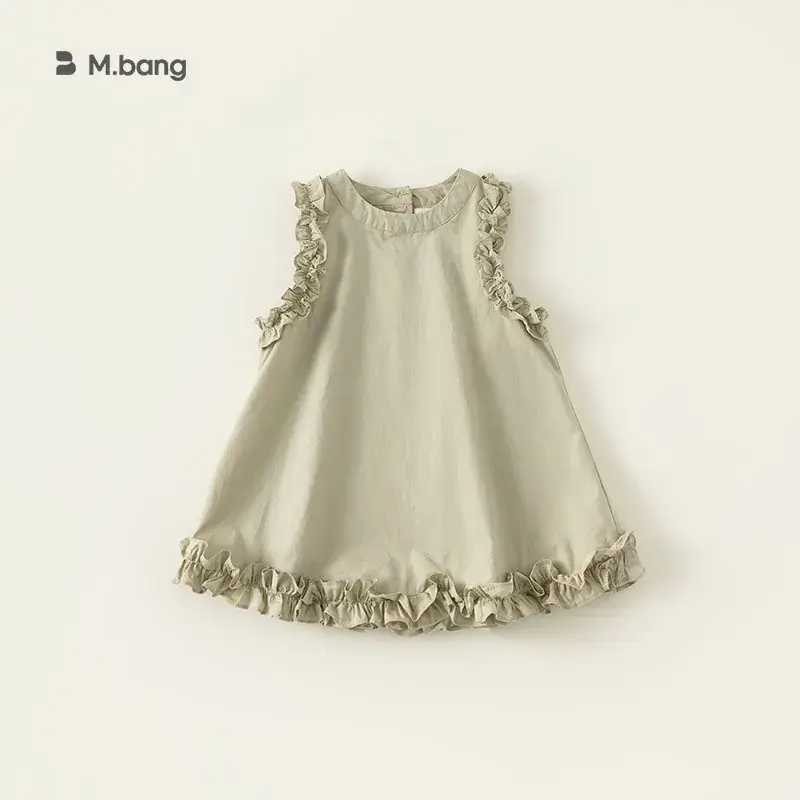 Pink Fungus Lace Vest Dress for Baby Girl Summer - Image 13