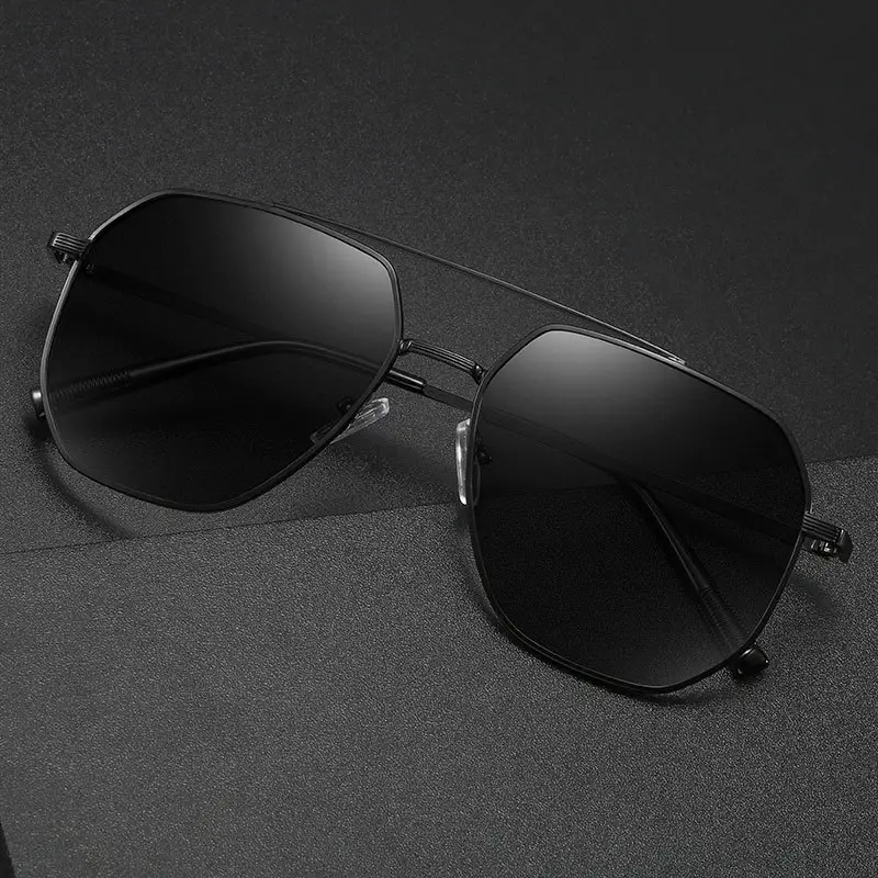 New Retro Hong Kong Style UV400 Sunglasses for Men - Image 7