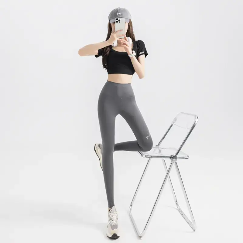 Women's High Waist Leggings with Pocket & Hip Lift - Image 6