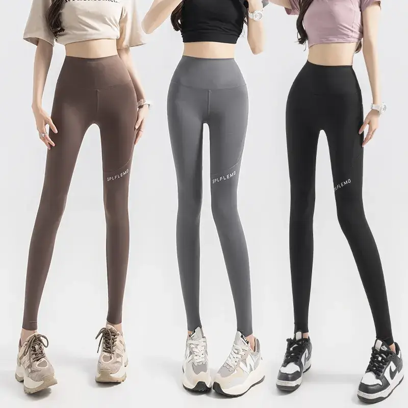 Women's High Waist Leggings with Pocket & Hip Lift - Image 7