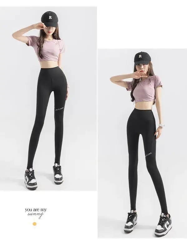 Women's High Waist Leggings with Pocket & Hip Lift — feature 14