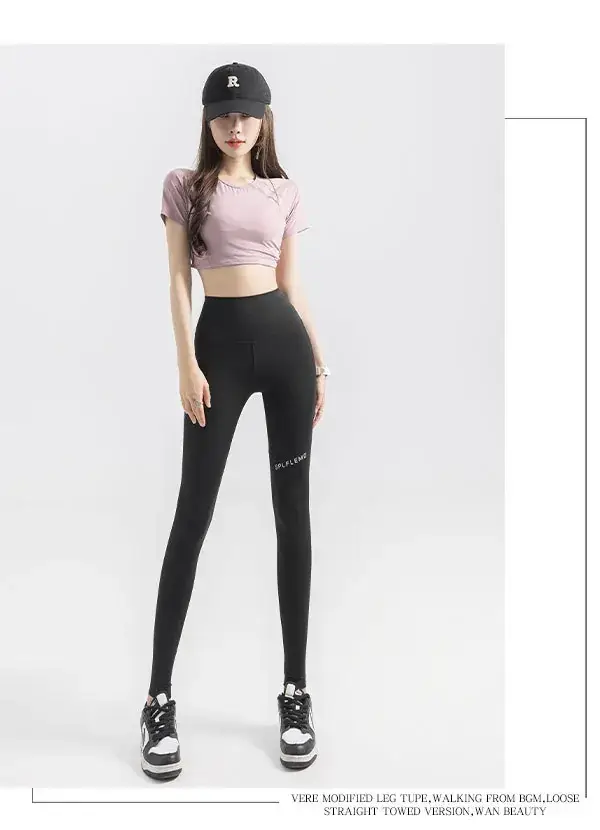 Women's High Waist Leggings with Pocket & Hip Lift — feature 16