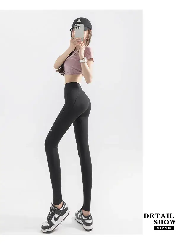 Women's High Waist Leggings with Pocket & Hip Lift — feature 17