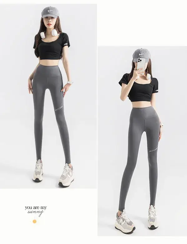 Women's High Waist Leggings with Pocket & Hip Lift — feature 21