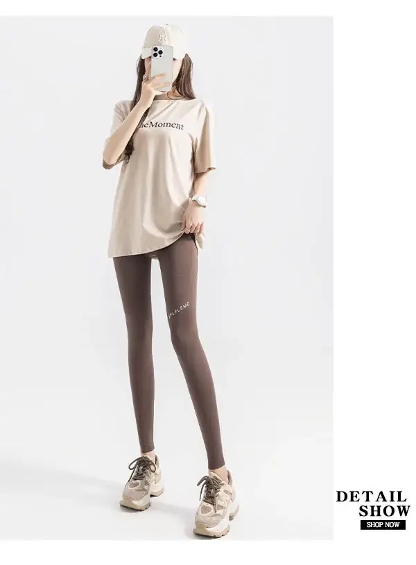 Women's High Waist Leggings with Pocket & Hip Lift — feature 31