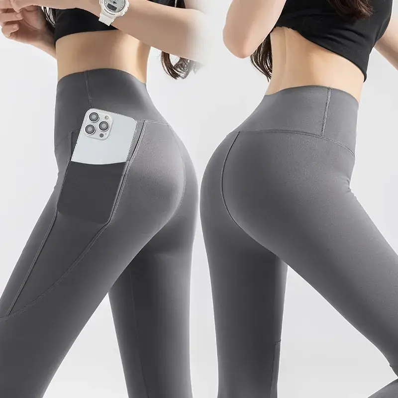 Women's High Waist Leggings with Pocket & Hip Lift - Image 2