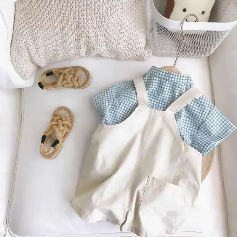 Boys Summer Overlooked Shirt & Overalls Set