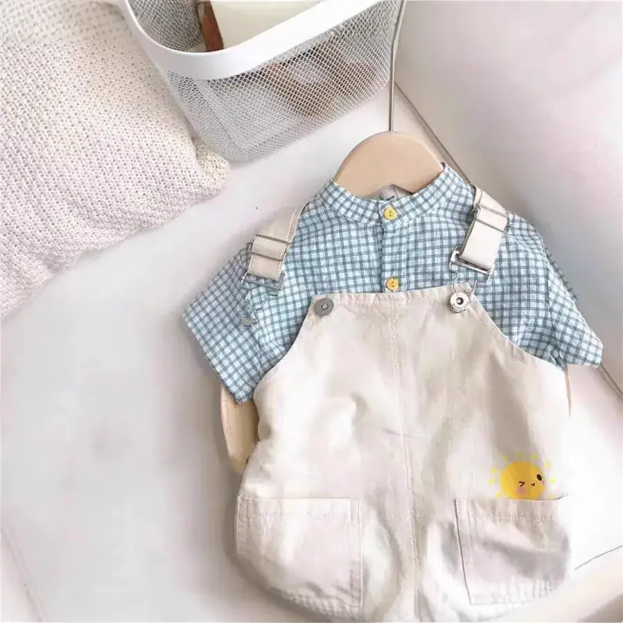 Boys Summer Overlooked Shirt & Overalls Set