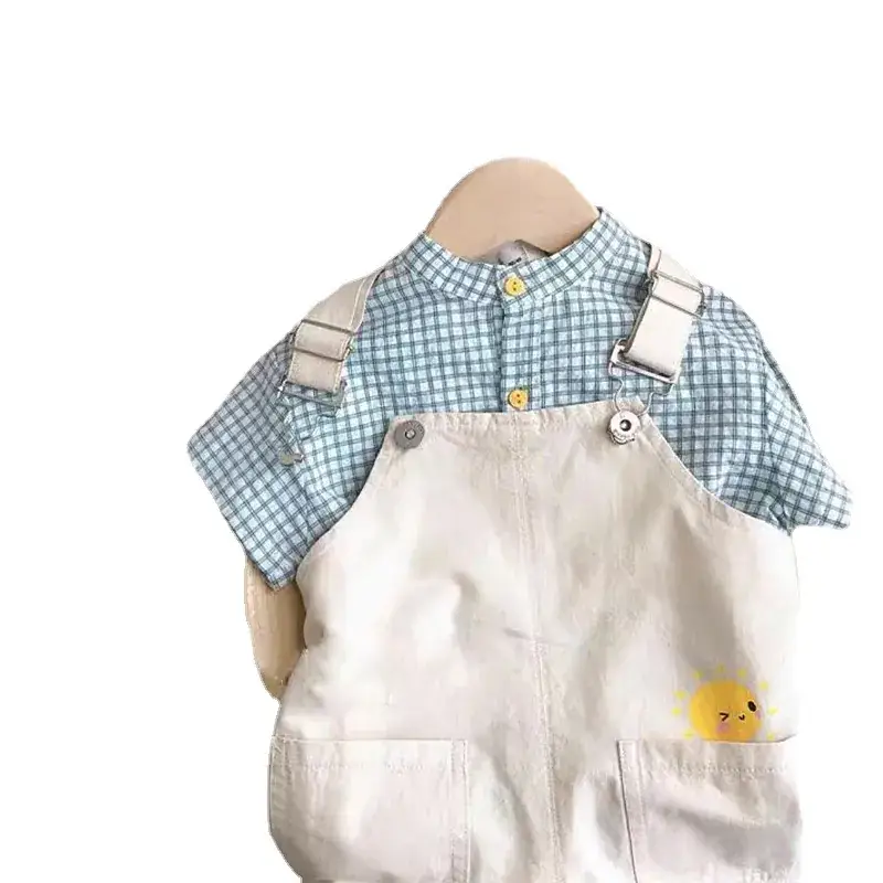 Boys Summer Overlooked Shirt & Overalls Set
