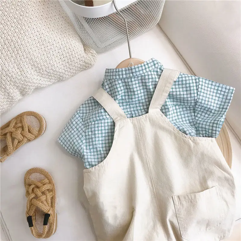 Boys Summer Overlooked Shirt & Overalls Set — feature 11