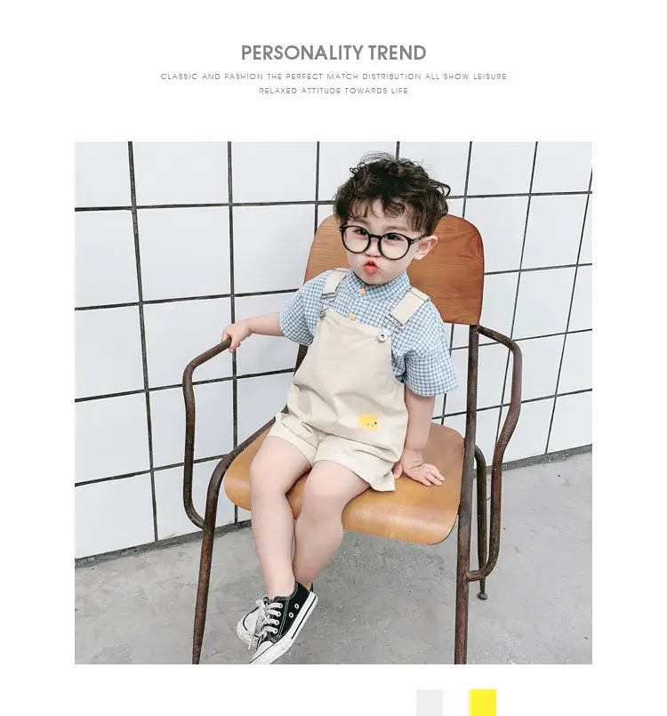 Boys Summer Overlooked Shirt & Overalls Set — feature 21