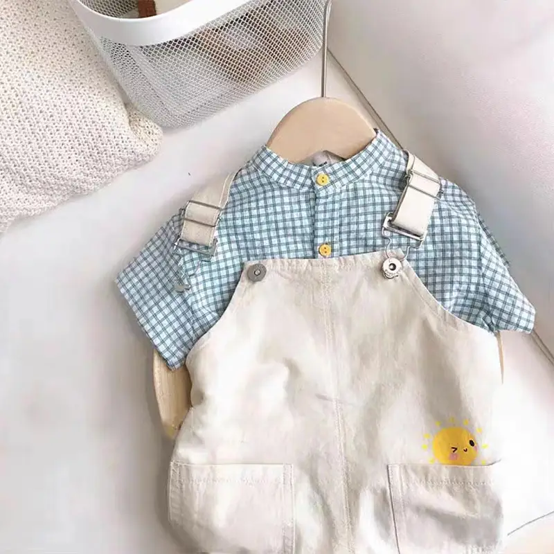 Boys Summer Overlooked Shirt & Overalls Set — feature 9