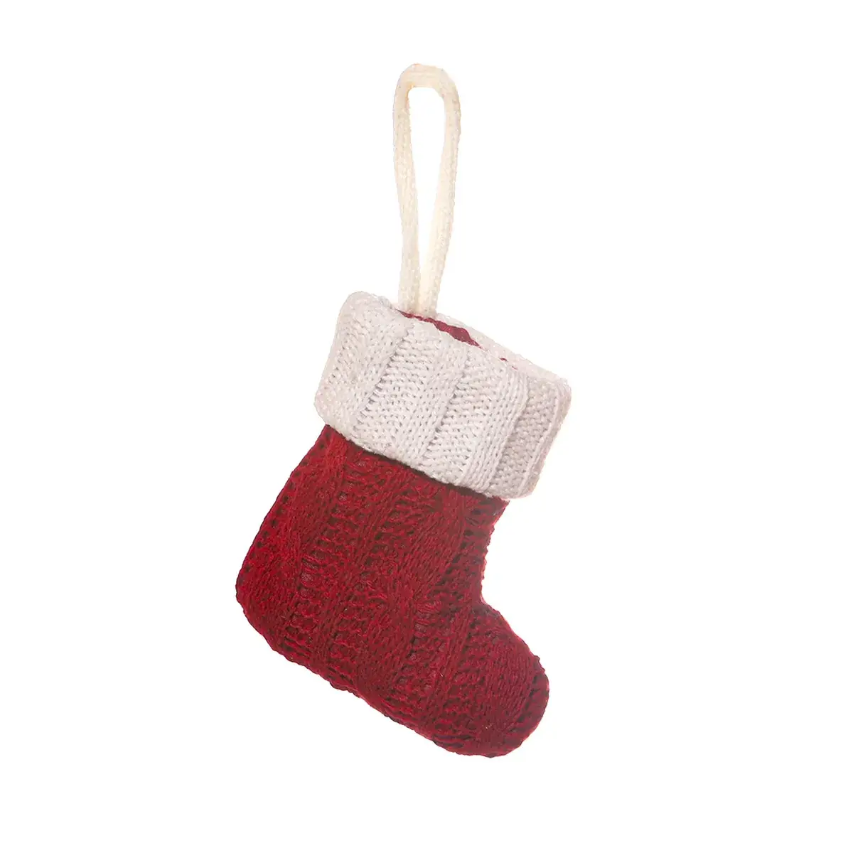 Pink Knitted Christmas Socks Set for Home Decor - Image 9