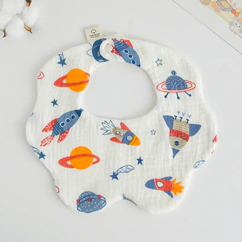 Pink Cotton Neonatal Spit Bag Baby Bib