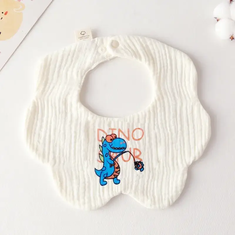 Pink Cotton Neonatal Spit Bag Baby Bib