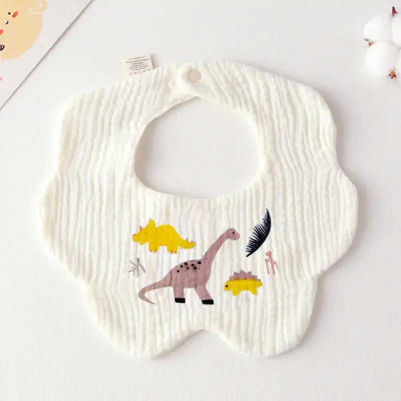 Pink Cotton Neonatal Spit Bag Baby Bib