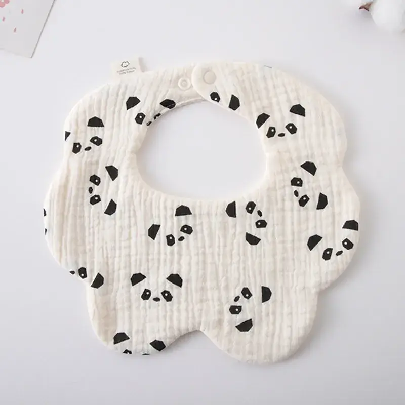 Pink Cotton Neonatal Spit Bag Baby Bib