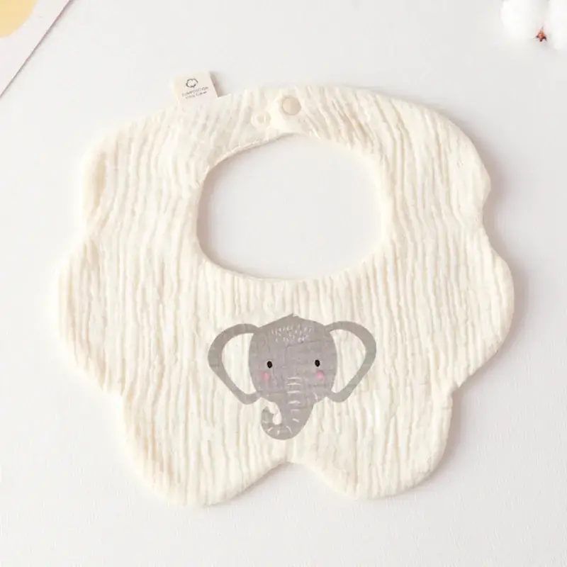 Pink Cotton Neonatal Spit Bag Baby Bib