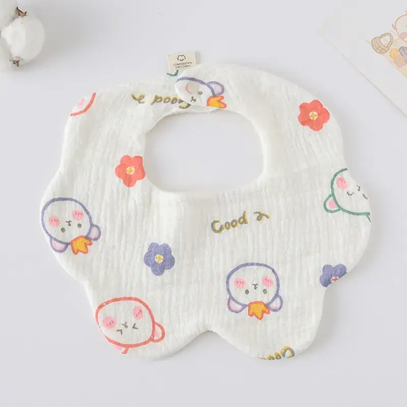 Pink Cotton Neonatal Spit Bag Baby Bib