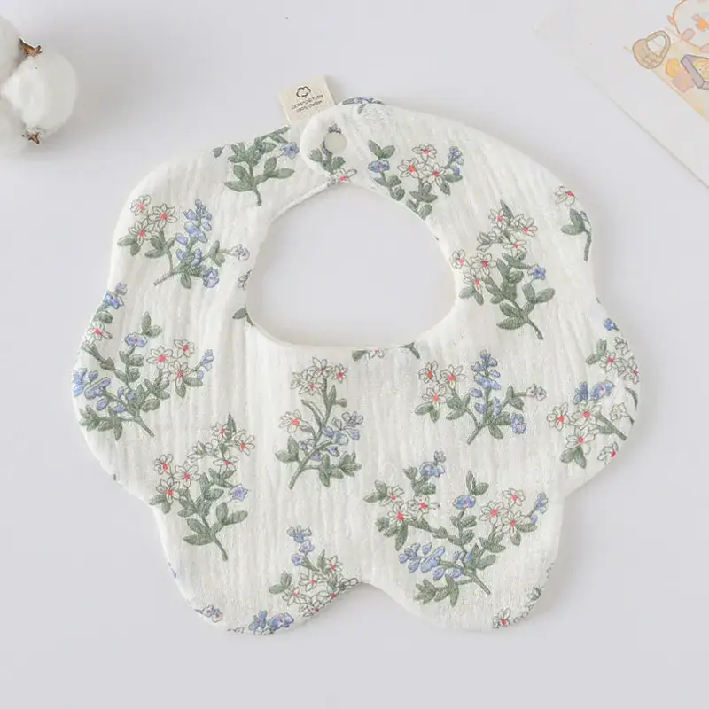 Pink Cotton Neonatal Spit Bag Baby Bib