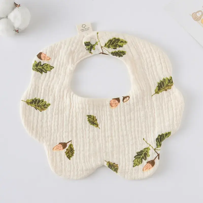 Pink Cotton Neonatal Spit Bag Baby Bib