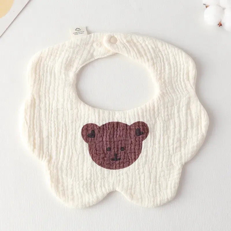 Pink Cotton Neonatal Spit Bag Baby Bib