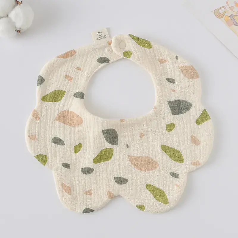 Pink Cotton Neonatal Spit Bag Baby Bib