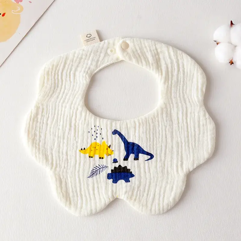 Pink Cotton Neonatal Spit Bag Baby Bib