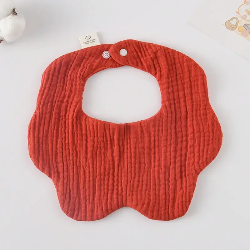 Pink Cotton Neonatal Spit Bag Baby Bib