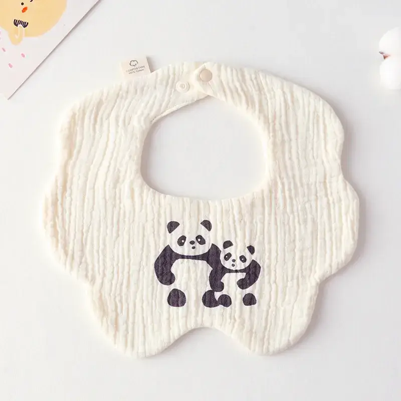 Pink Cotton Neonatal Spit Bag Baby Bib