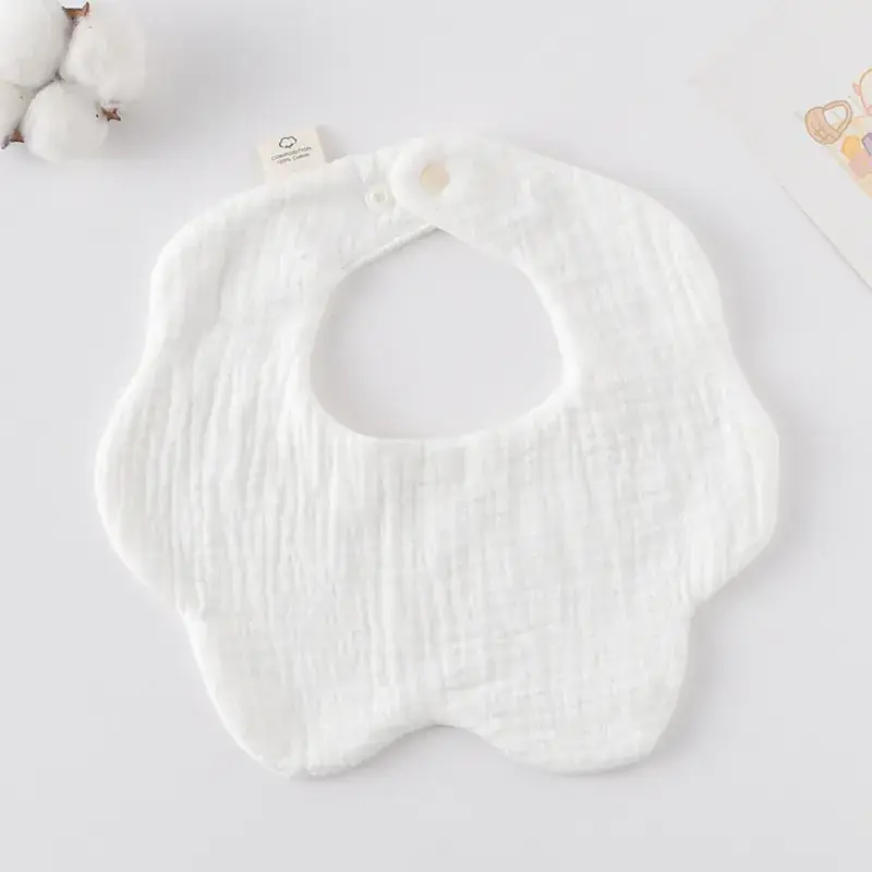 Pink Cotton Neonatal Spit Bag Baby Bib