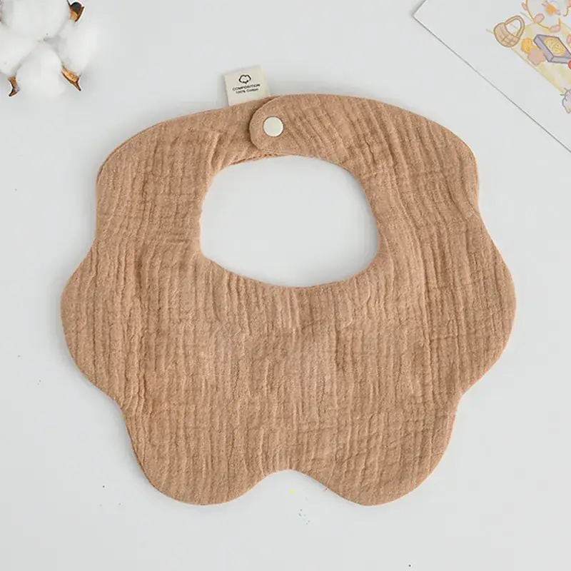 Pink Cotton Neonatal Spit Bag Baby Bib