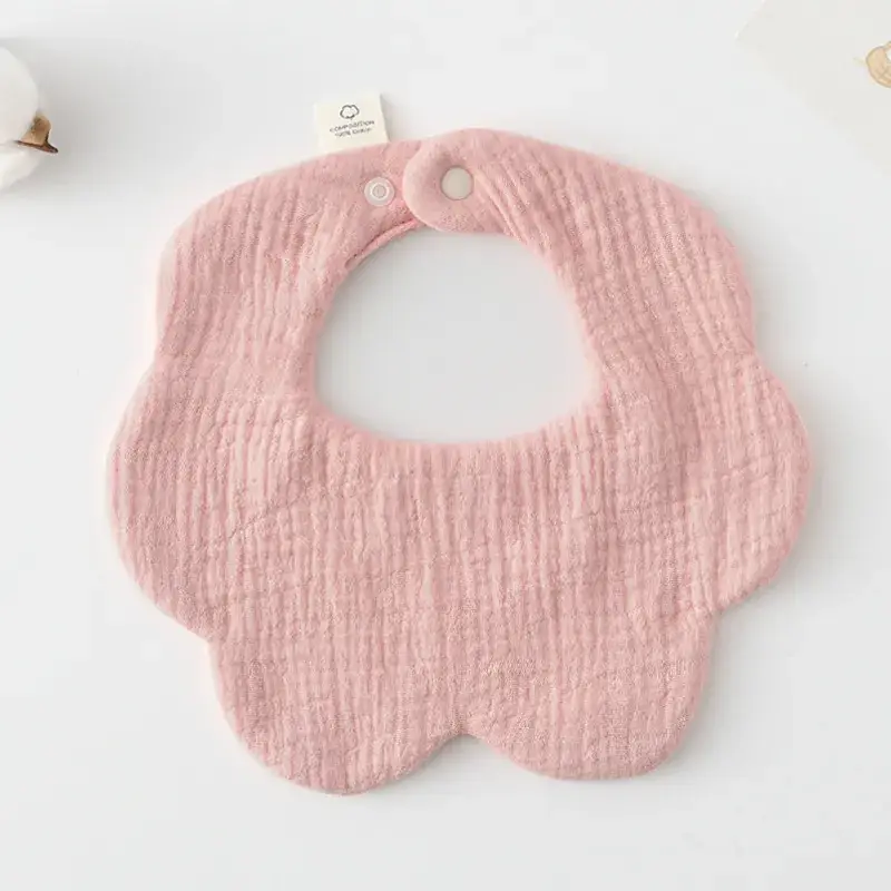 Pink Cotton Neonatal Spit Bag Baby Bib