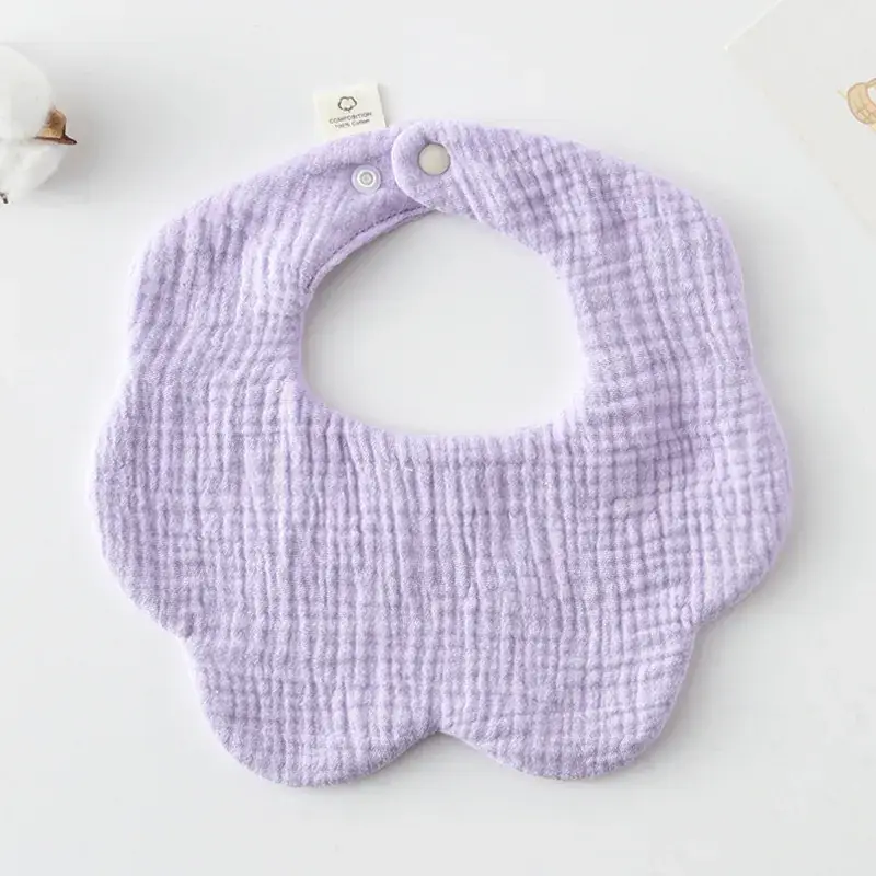 Pink Cotton Neonatal Spit Bag Baby Bib