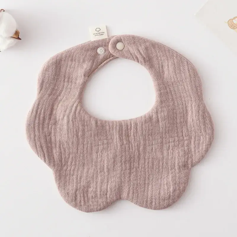 Pink Cotton Neonatal Spit Bag Baby Bib