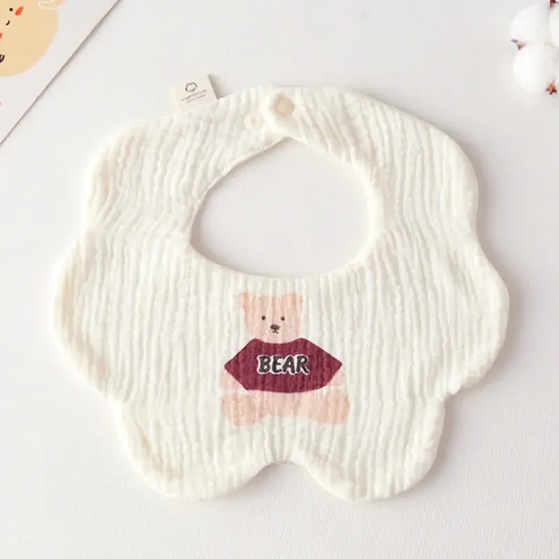 Pink Cotton Neonatal Spit Bag Baby Bib