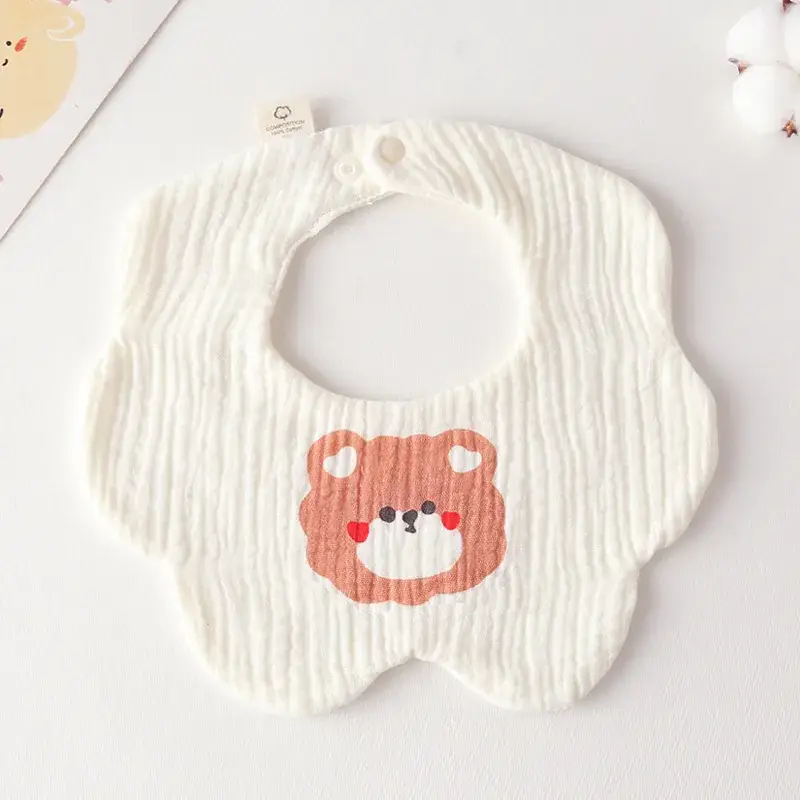 Pink Cotton Neonatal Spit Bag Baby Bib