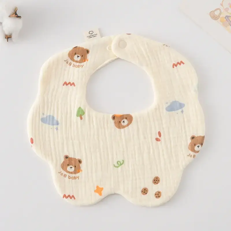 Pink Cotton Neonatal Spit Bag Baby Bib