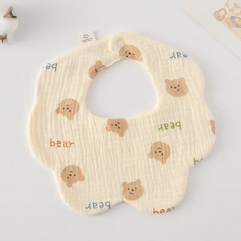 Pink Cotton Neonatal Spit Bag Baby Bib