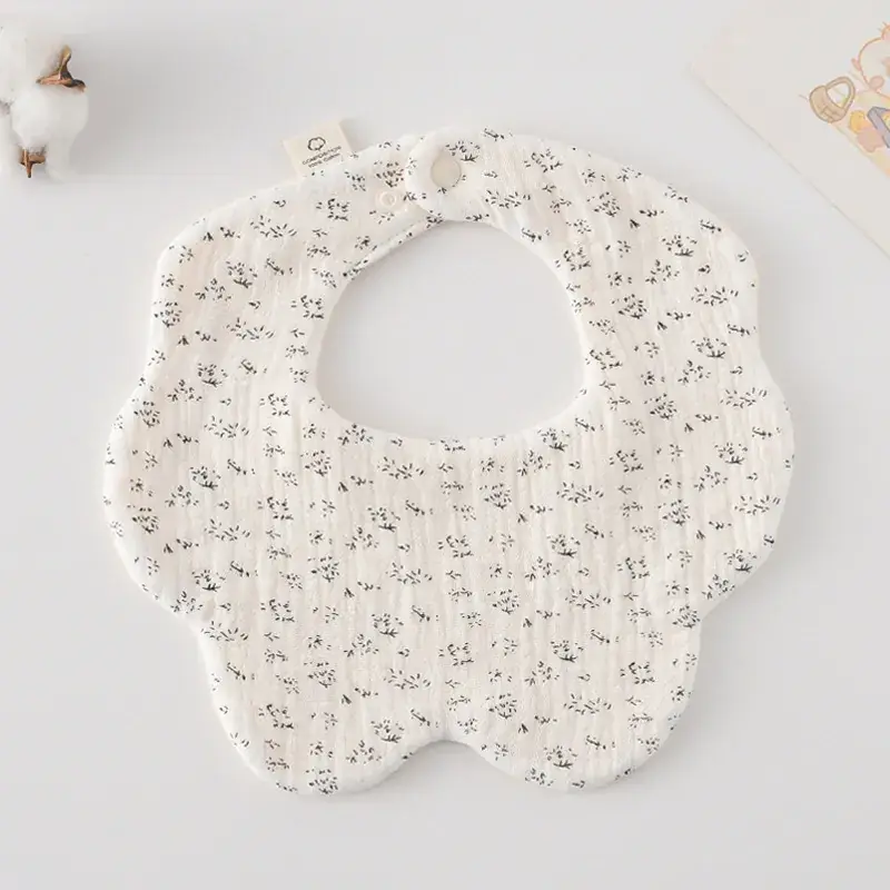 Pink Cotton Neonatal Spit Bag Baby Bib