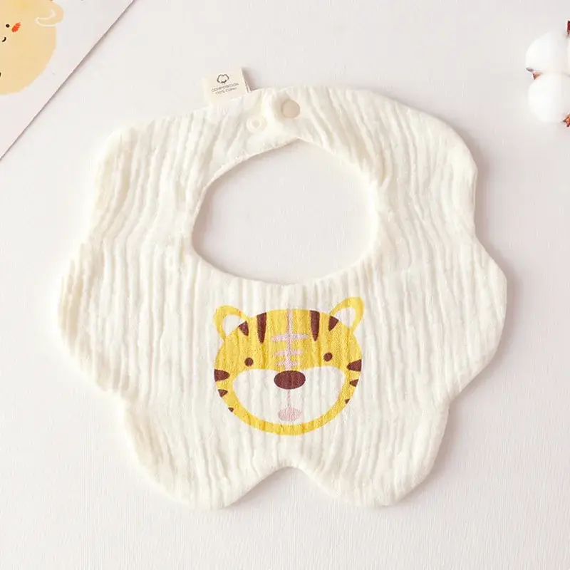 Pink Cotton Neonatal Spit Bag Baby Bib